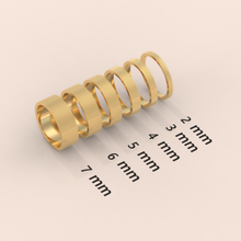 18k Solid Gold Men’s Wedding Band – 7mm Mid-Beveled Ring with Accented Details – Classic Gold Band for Him