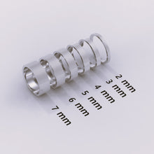 925 Sterling Silver 7mm Men's Wedding Band • Mid-Beveled Ring with Accented Details for Him