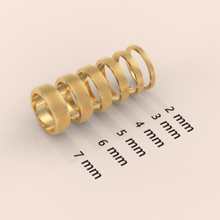 10k Yellow Gold Band - Classic Dome Comfort Fit Wedding Ring for Men & Women - Polished Solid Gold Simple Band