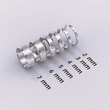 925 Sterling Silver Wedding Band, 6mm Brushed Men's Ring, Classic Beveled Edge, Simple & Elegant Wedding Band for Him