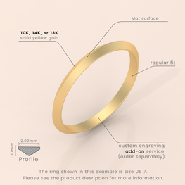 18k Yellow Gold Domed Tungsten Ring – 6mm Polished Men’s Wedding Band with Comfort Fit – Sizes 4–15, Half Sizes Available
