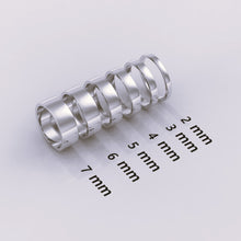 925 Sterling Silver 5mm Flat Wedding Band | Polished Silver Ring for Men & Women | Elegant Plain Silver Band