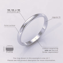 925 Sterling Silver 5mm Classic Dome Ring – Women's Wedding Band, Polished Silver, Comfort Fit