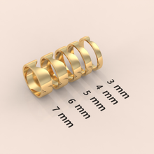 18k Cerys 4mm Gold Chevron Cigar Band – Unique Nesting Design, Cut-Out Wedding Band | Customizable Jewelry for Him & Her