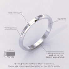925 Sterling Silver Wedding Band, 6mm Brushed Men's Ring, Classic Beveled Edge, Simple & Elegant Wedding Band for Him