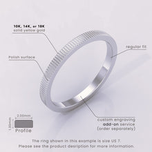 925 Sterling Silver 7mm Men's Wedding Band • Mid-Beveled Ring with Accented Details for Him