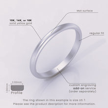 925 Sterling Silver 2mm Beveled Wedding Band | Matte Finish Beveled Edge | Silver Ring for Men & Women