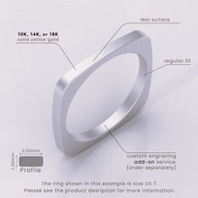 925 Sterling Silver Men's Wedding Band | 6mm Brushed Square Ring | Comfortable Euro Shank Design for Men