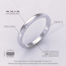 925 Sterling Silver Wedding Band • Polished Comfort Fit Classic Ring for Men & Women • Simple Plain Design