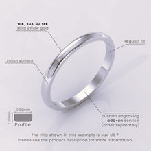 925 Sterling Silver Wedding Band – Polished Comfort Fit Classic Ring for Men & Women – Simple Domed Design