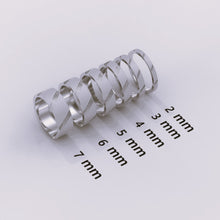 925 Sterling Silver 6mm Men's Wedding Band with Diagonal Details | Modern Silver Wedding Ring for Him