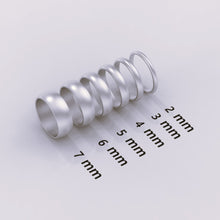 925 Sterling Silver 2mm Beveled Wedding Band | Matte Finish Beveled Edge | Silver Ring for Men & Women