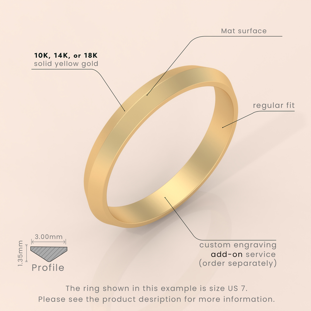 18k Yellow Gold Domed Tungsten Ring – 6mm Polished Men’s Wedding Band with Comfort Fit – Sizes 4–15, Half Sizes Available