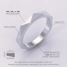 925 Sterling Silver Hammered Wedding Band – 3mm Classic Dome Ring for Men & Women – Simple Solid Silver Wedding Band