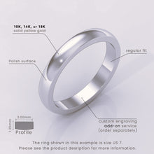925 Sterling Silver Wedding Band • Polished Comfort Fit Classic Ring for Men & Women • Simple Plain Design