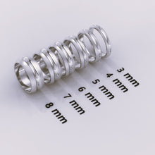 925 Sterling Silver Men's Grooved Wedding Ring | Brushed Silver Wedding Band, Engagement & Anniversary Ring for Him