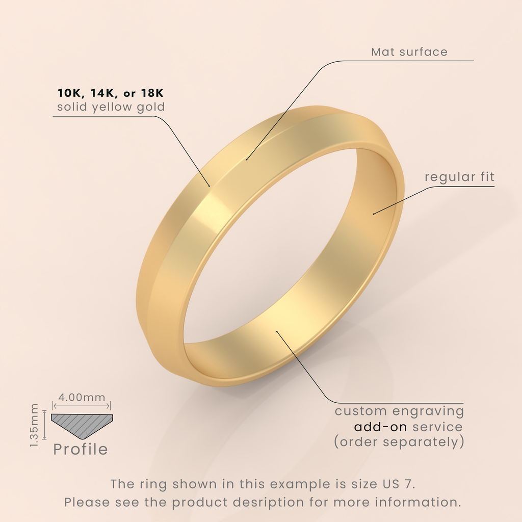 18k Yellow Gold Domed Tungsten Ring – 6mm Polished Men’s Wedding Band with Comfort Fit – Sizes 4–15, Half Sizes Available