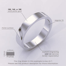 925 Sterling Silver Infinity Wedding Band – Perfect 6mm Solid Silver Rustic Men's Ring, Custom Silver Color Options