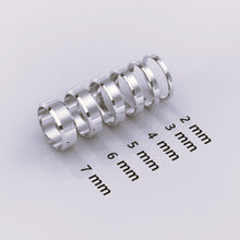 925 Sterling Silver Wedding Band – Beveled-Edge Matte Finish – Classic Simple Ring for Men & Women