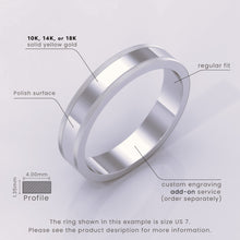 925 Sterling Silver Wedding Band – Milgrain 4mm Comfort Fit Classic Ring for Men & Women – Custom Engraving Available