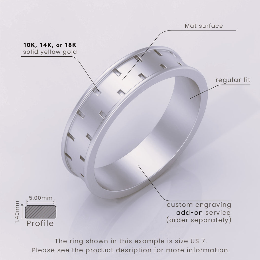 925 Sterling Silver Flat Milgrain Wedding Band | Comfort Fit 3mm Classic Ring for Men & Women | Custom Engraving Available