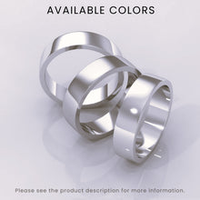 925 Sterling Silver 5mm Flat Wedding Band | Polished Silver Ring for Men & Women | Elegant Plain Silver Band