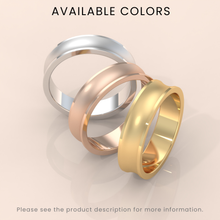 10k Solid Yellow Gold Wedding Band - Beveled-Edge Matte Classic Ring for Men & Women - Simple Plain Wedding Band