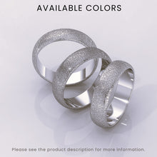 925 Sterling Silver 4mm Domed Wedding Band – Classic Ring for Men & Women – Ice-Matte Finish, Plain Simple Design