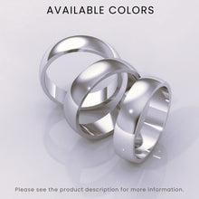 925 Sterling Silver 5mm Classic Dome Ring – Women's Wedding Band, Polished Silver, Comfort Fit