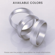 925 Sterling Silver Domed Men's Wedding Band, 6mm Comfort Fit, Shiny Polished, Sizes 4-15 Half Sizes Available