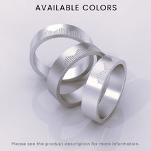 925 Sterling Silver Mountain Climbers Wedding Band Set – Unique Adventure Rings, Couples Jewelry, Natural Design, Perfect Gift for Him & Her
