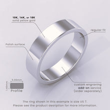 925 Sterling Silver 6mm Dome Polished Wedding Band – Simple Plain Style Ring for Men and Women