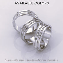 925 Sterling Silver Men's Wedding Band | Durable Tungsten Carbide Ring, Perfect Engagement & Anniversary Gift for Him