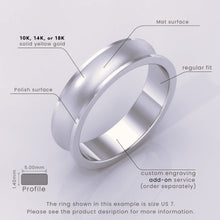 925 Sterling Silver Wedding Band – Beveled-Edge Matte Classic Ring for Men & Women – Simple Plain Wedding Band