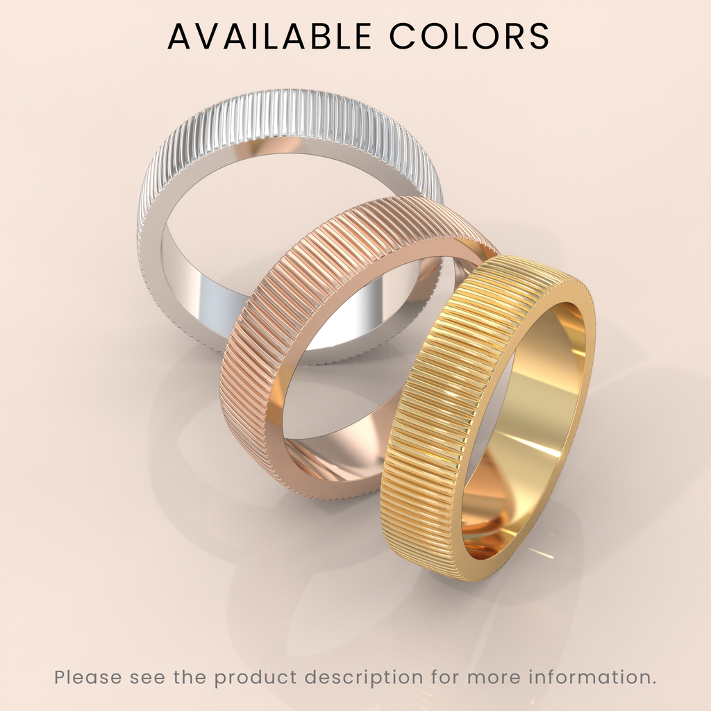 18k Yellow Gold Band - Classic Dome Comfort Fit Wedding Ring for Men & Women - Polished Solid Gold Simple Band