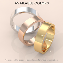 10k Solid Yellow Gold Flat Wedding Band - Matte Finish Classic Ring for Men & Women - Simple Plain Wedding Band