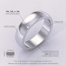 925 Sterling Silver Wedding Band • Polished Comfort Fit Classic Ring for Men & Women • Simple Plain Design