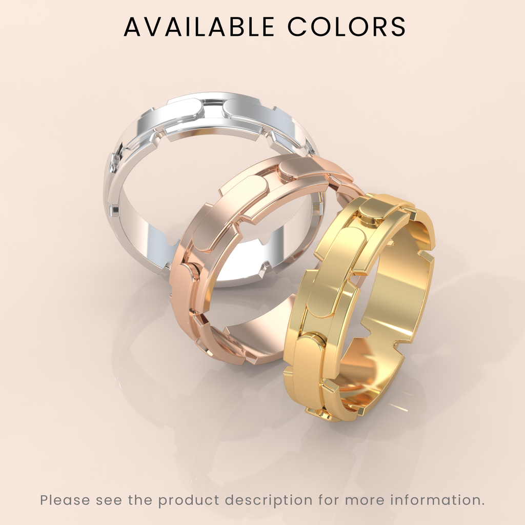 18k Elegant Yellow Gold Wedding Band – Unique Timeless Ring for Special Occasions & Bridal Moments | Commitment Jewelry