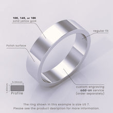 925 Sterling Silver Wedding Band | Flat Matte Classic Ring for Men & Women | Simple Design, Perfect for Weddings