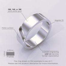 925 Sterling Silver Infinity Wedding Band – Perfect 6mm Solid Silver Rustic Men's Ring, Custom Silver Color Options