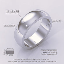 925 Sterling Silver Wedding Band • Polished Comfort Fit Classic Ring for Men & Women • Simple Plain Design