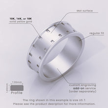 925 Sterling Silver Flat Milgrain Wedding Band | Comfort Fit 3mm Classic Ring for Men & Women | Custom Engraving Available