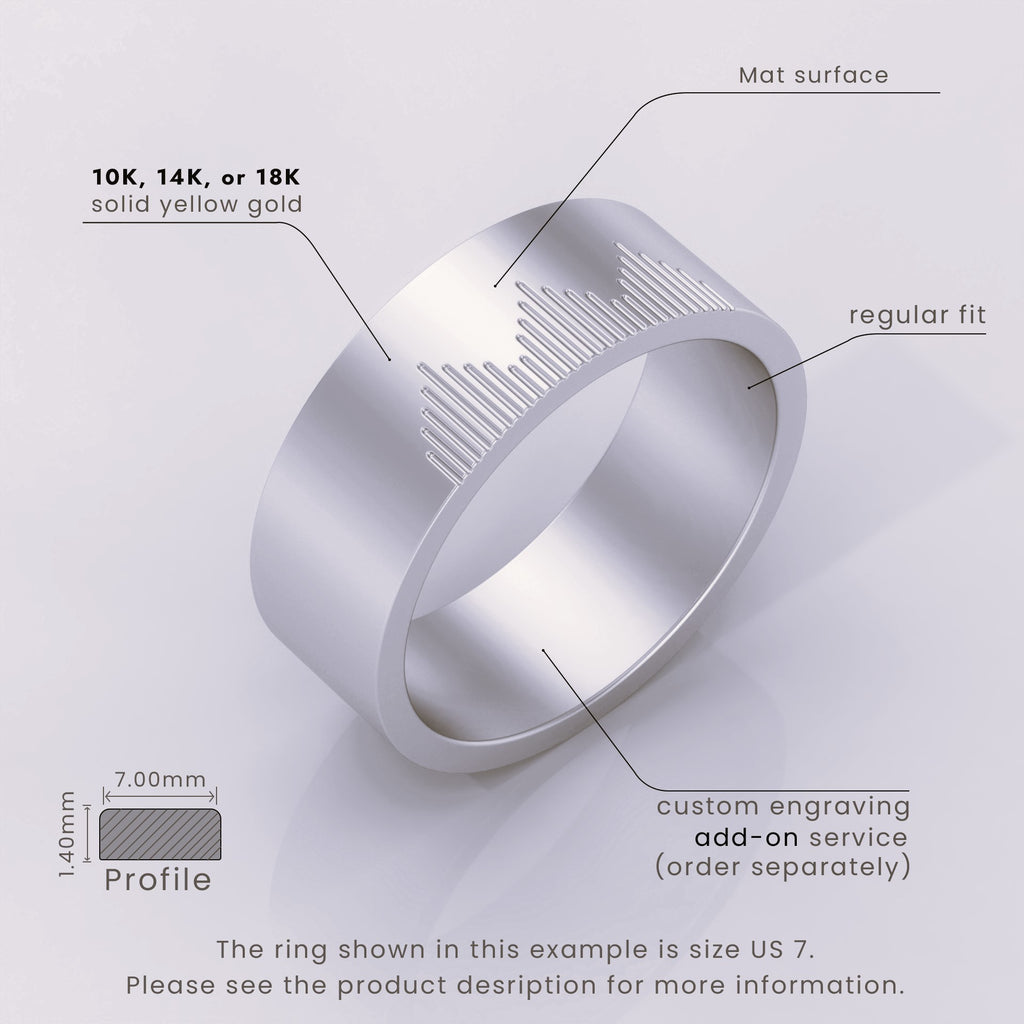 925 Sterling Silver Mountain Climbers Wedding Band Set – Unique Adventure Rings, Couples Jewelry, Natural Design, Perfect Gift for Him & Her