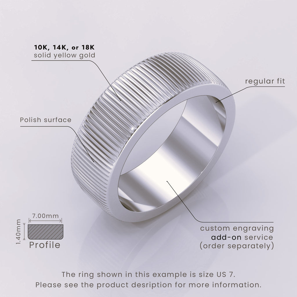 925 Sterling Silver Band – Classic Dome Comfort Fit Wedding Ring for Men & Women – Polished Simple Silver Band
