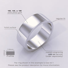 925 Sterling Silver 5mm Flat Wedding Band | Polished Silver Ring for Men & Women | Elegant Plain Silver Band
