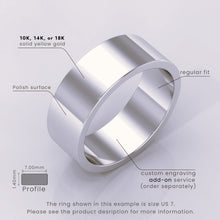 925 Sterling Silver Flat Wedding Band – Matte Finish Classic Ring for Men & Women – Simple Plain Wedding Band