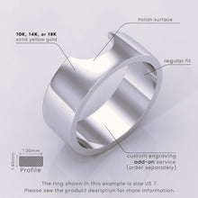 925 Sterling Silver U Shape Curved Wedding Band | Minimalist Thick Silver Ring | Stacking Matching Band & Notched Statement Ring