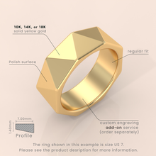 18k Gold Hammered Wedding Band – 3mm Classic Domed Ring for Men & Women – Simple Solid Gold Band