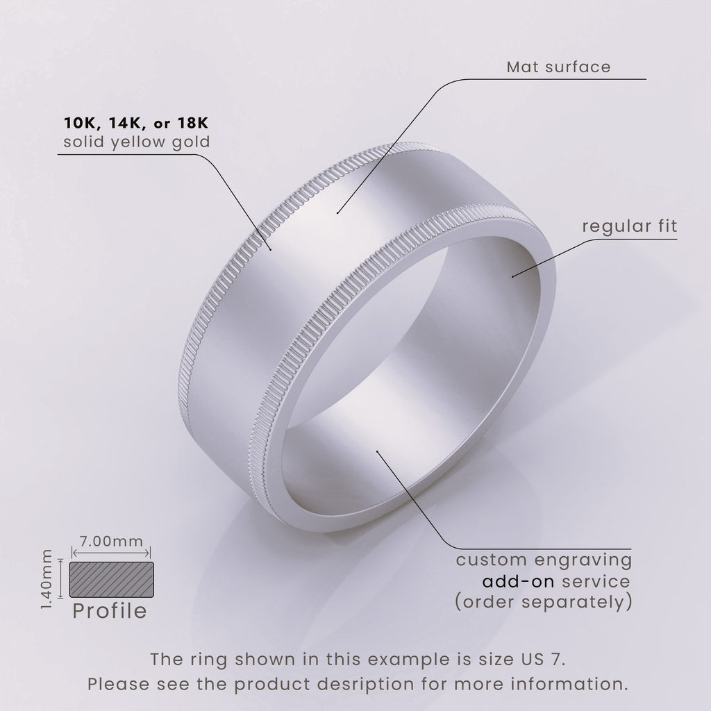 925 Sterling Silver Wedding Band – CCV Milgrain Ring – Polished Comfort Fit Wedding Band for Men & Women – Classic Silver Band