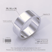 925 Sterling Silver Wedding Band | Flat Matte Classic Ring for Men & Women | Simple Design, Perfect for Weddings